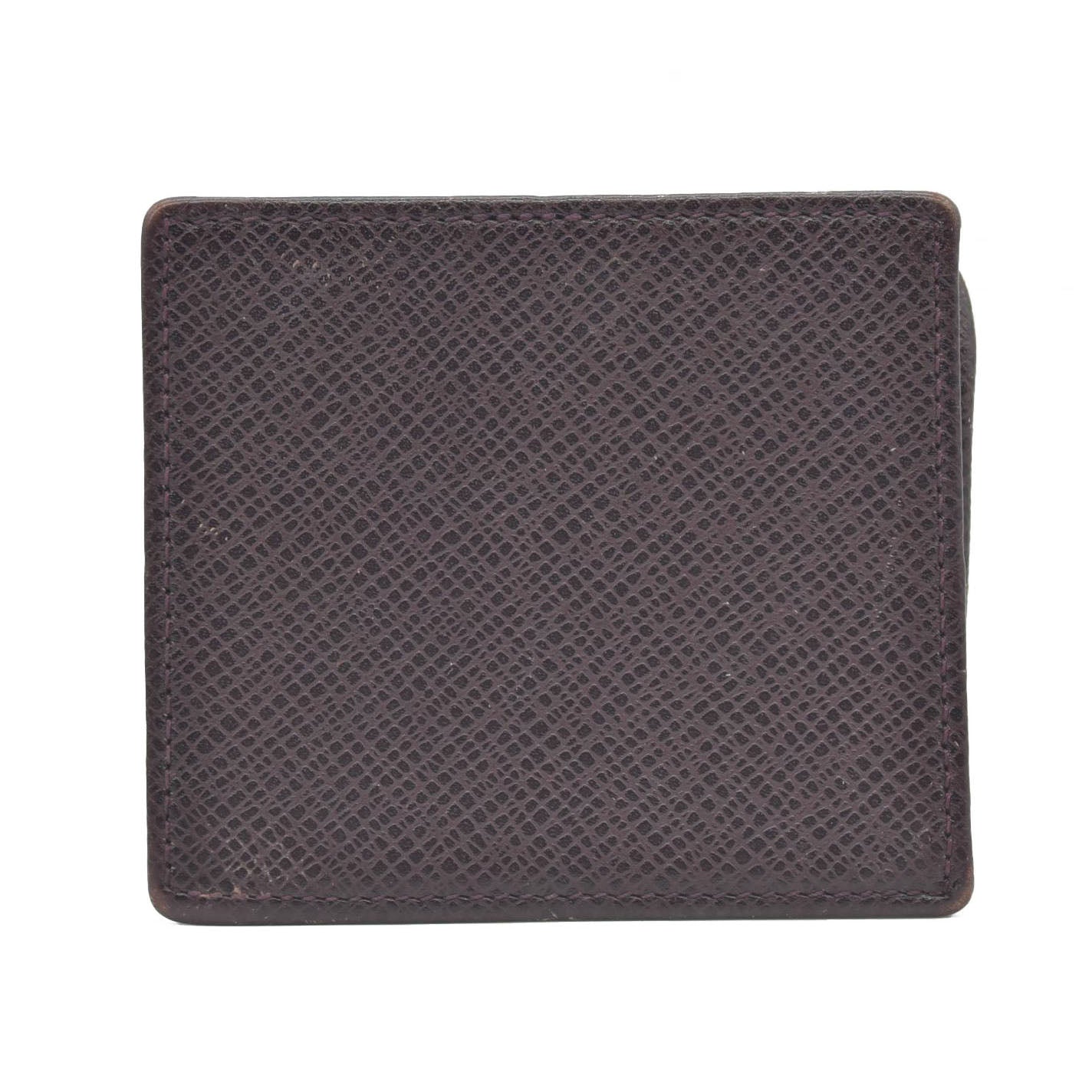 $445 1998 Louis Vuitton Taiga Porte Mannaie Boite Leather Coin Purse Wallet MI0928