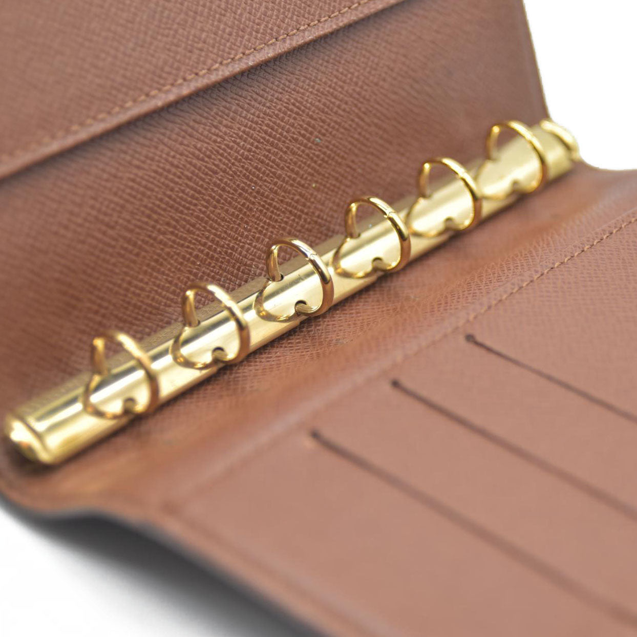 AUCTION $495 Louis Vuitton Monogram Agenda PM Notebook Cover Brown SP1909