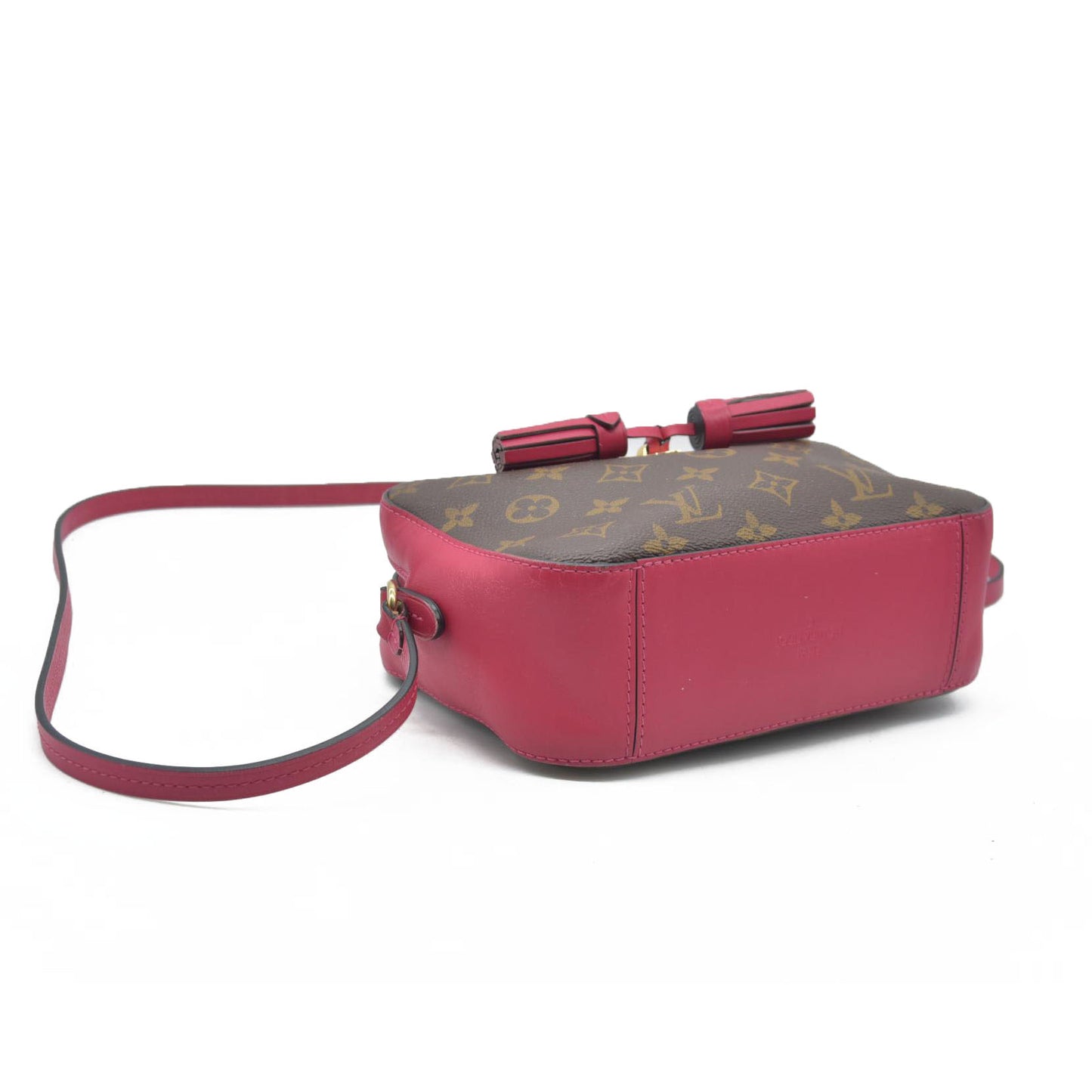 $1710 Louis Vuitton Saintonge Freesia Pink Monogram Canvas Cross Body Bag DU2108 2018