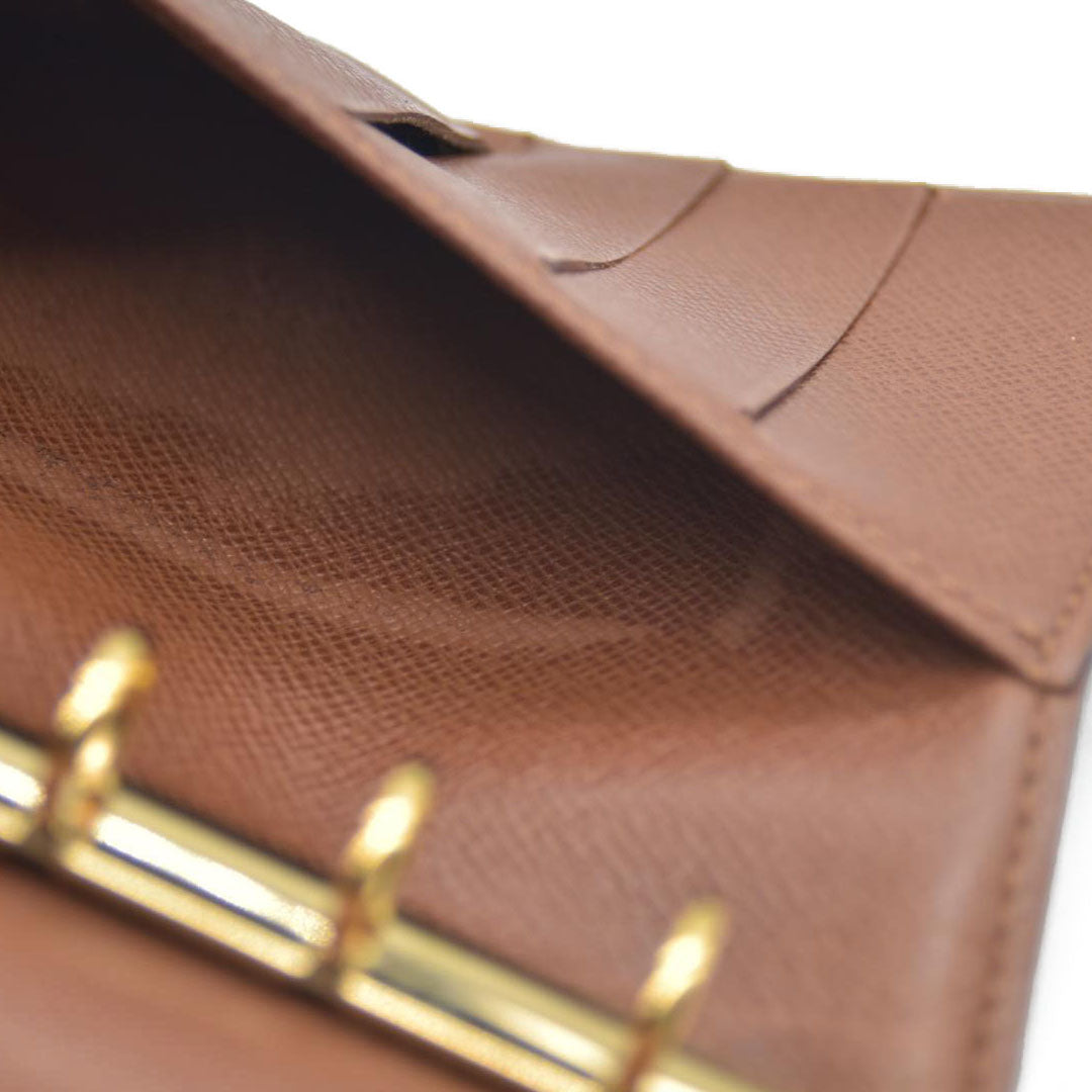 AUCTION $495 Louis Vuitton Monogram Agenda PM Notebook Cover Brown SP1909