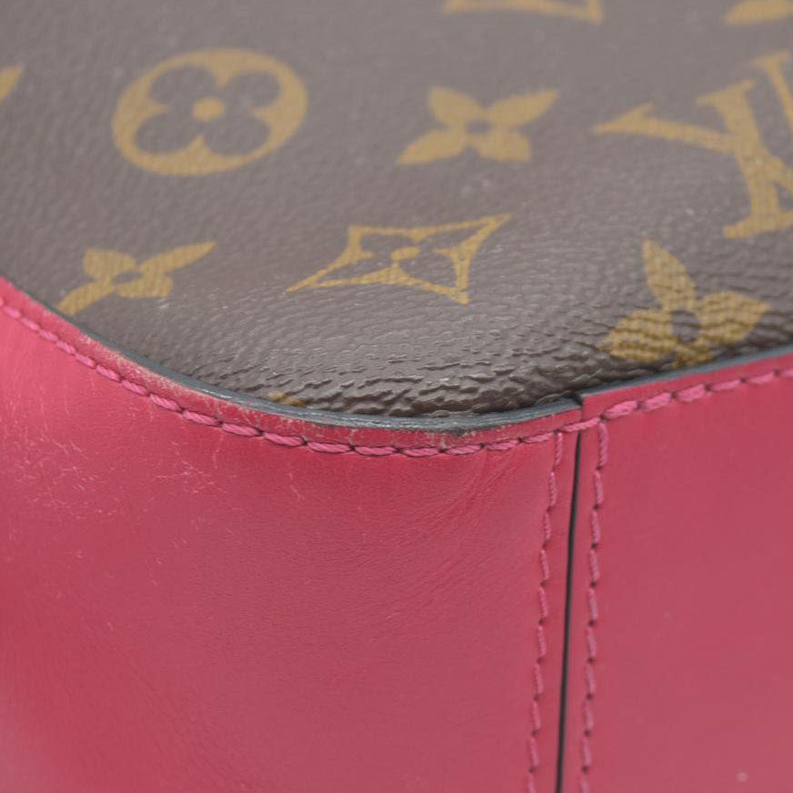 $1710 Louis Vuitton Saintonge Freesia Pink Monogram Canvas Cross Body Bag DU2108 2018