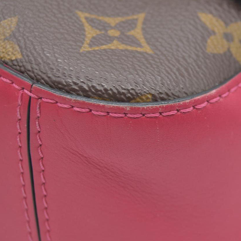 $1710 Louis Vuitton Saintonge Freesia Pink Monogram Canvas Cross Body Bag DU2108 2018