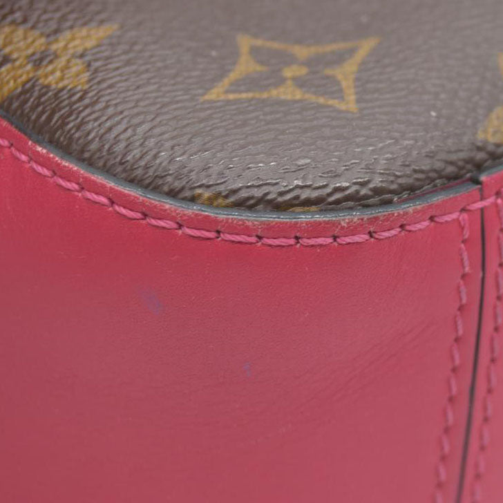 $1710 Louis Vuitton Saintonge Freesia Pink Monogram Canvas Cross Body Bag DU2108 2018