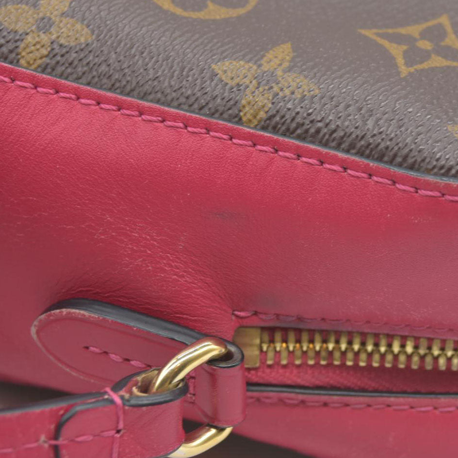 $1710 Louis Vuitton Saintonge Freesia Pink Monogram Canvas Cross Body Bag DU2108 2018