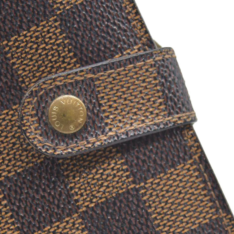 AUCTION $750 Louis Vuitton  Damier Ebene French Purse Wallet TH1004