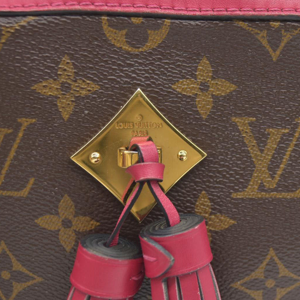 $1710 Louis Vuitton Saintonge Freesia Pink Monogram Canvas Cross Body Bag DU2108 2018