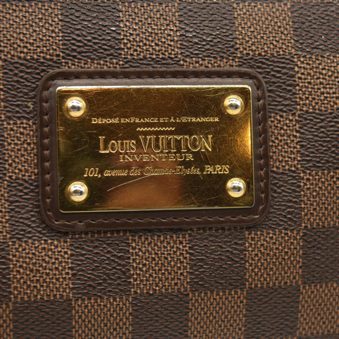 Louis Vuitton  Damier Ebene Eva Clutch