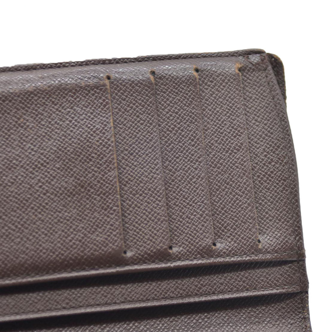 AUCTION $750 Louis Vuitton  Damier Ebene French Purse Wallet TH1004