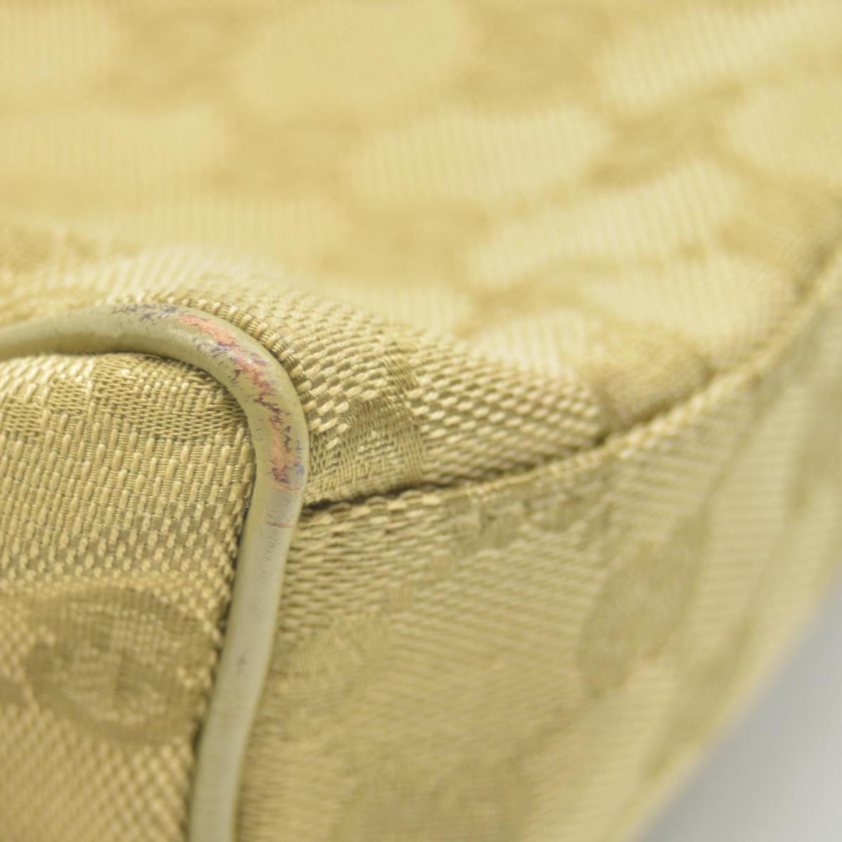 $795 Gucci  GG Canvas Half Moon Pochette CONSIGNMENT