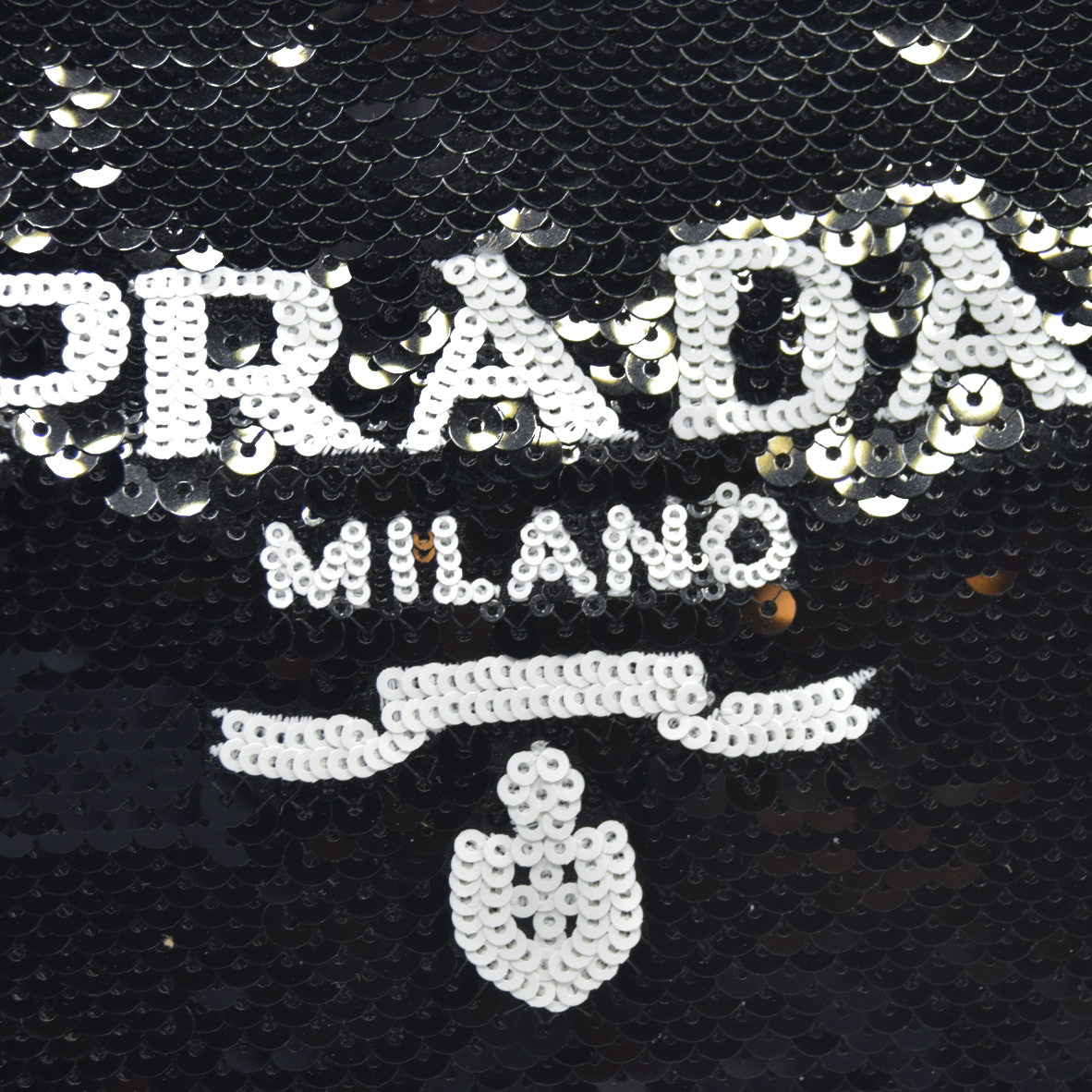 $2300 Prada Re-Edition 2000 Hobo Sequins Mini