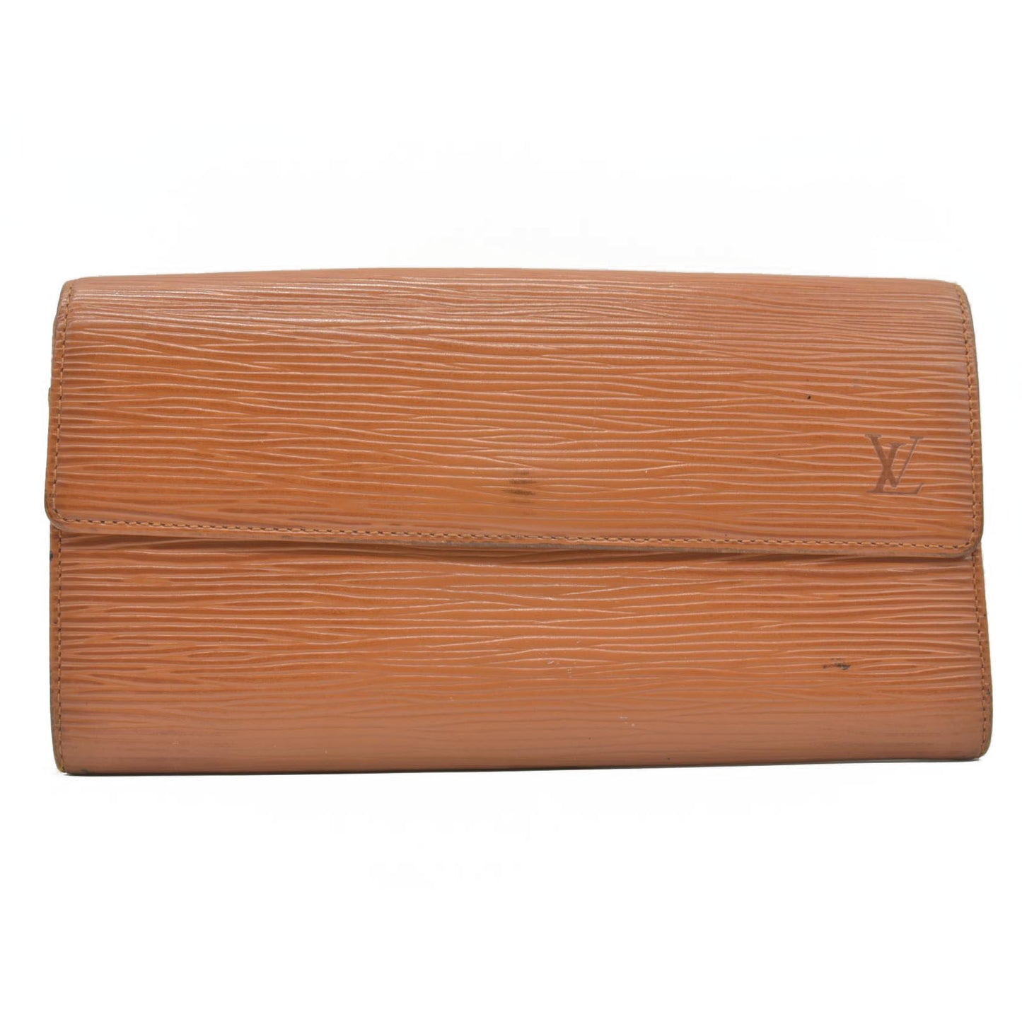 $805 1997 Louis Vuitton Epi Porte Feuille Sarah Leather Long Bifold Wallet CA0947