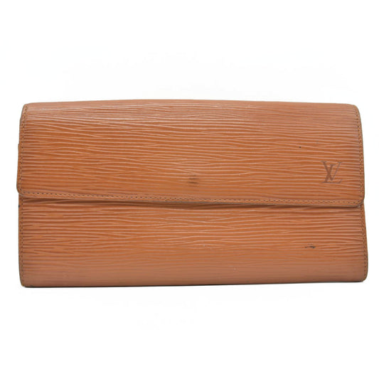 $805 1997 Louis Vuitton Epi Porte Feuille Sarah Leather Long Bifold Wallet CA0947
