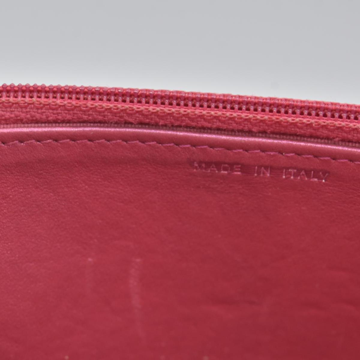 $3350 Chanel Patent Calfskin Quilted Boy Wallet On Chain WOC Fuchsia