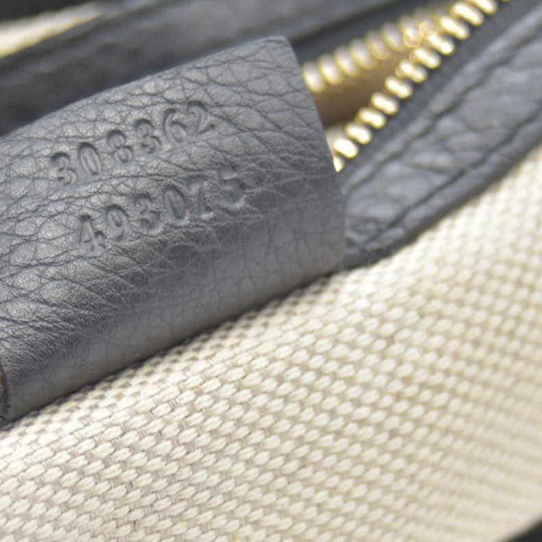 $2150 CONSIGNMENT GUCCI Cellarius Calfskin Small Soho Top Handle Satchel Black