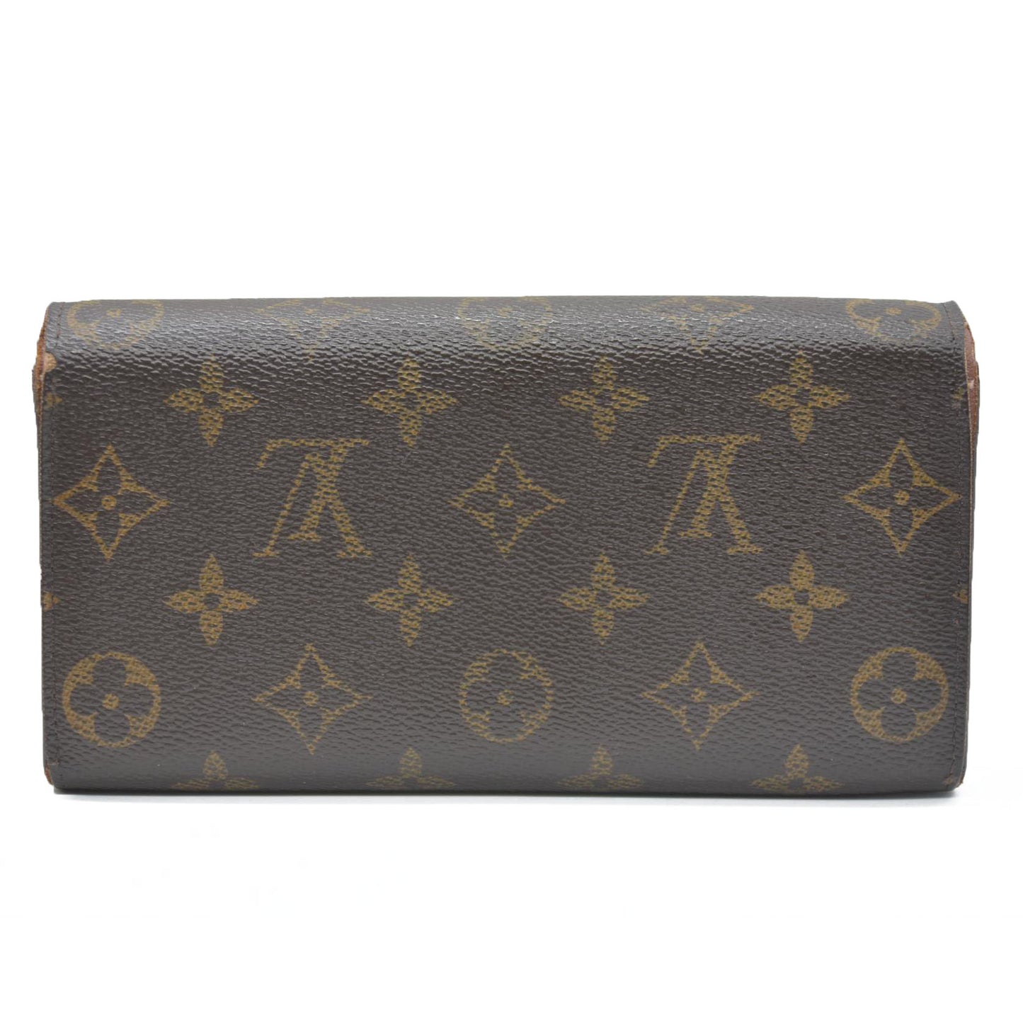 Louis Vuitton Monogram Portefeiulle Sarah Long Bifold Wallet Brown CA1141