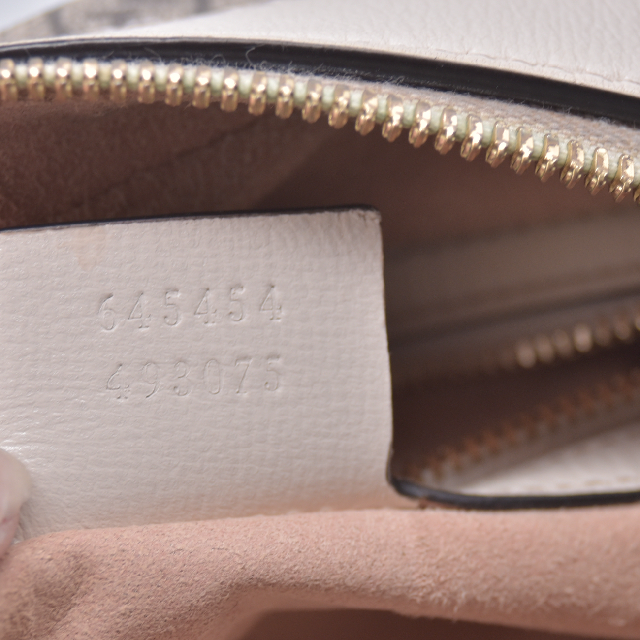 $1650 Gucci GG Supreme Monogram Small Horsebit 1955 Shoulder Bag Beige Mystic White