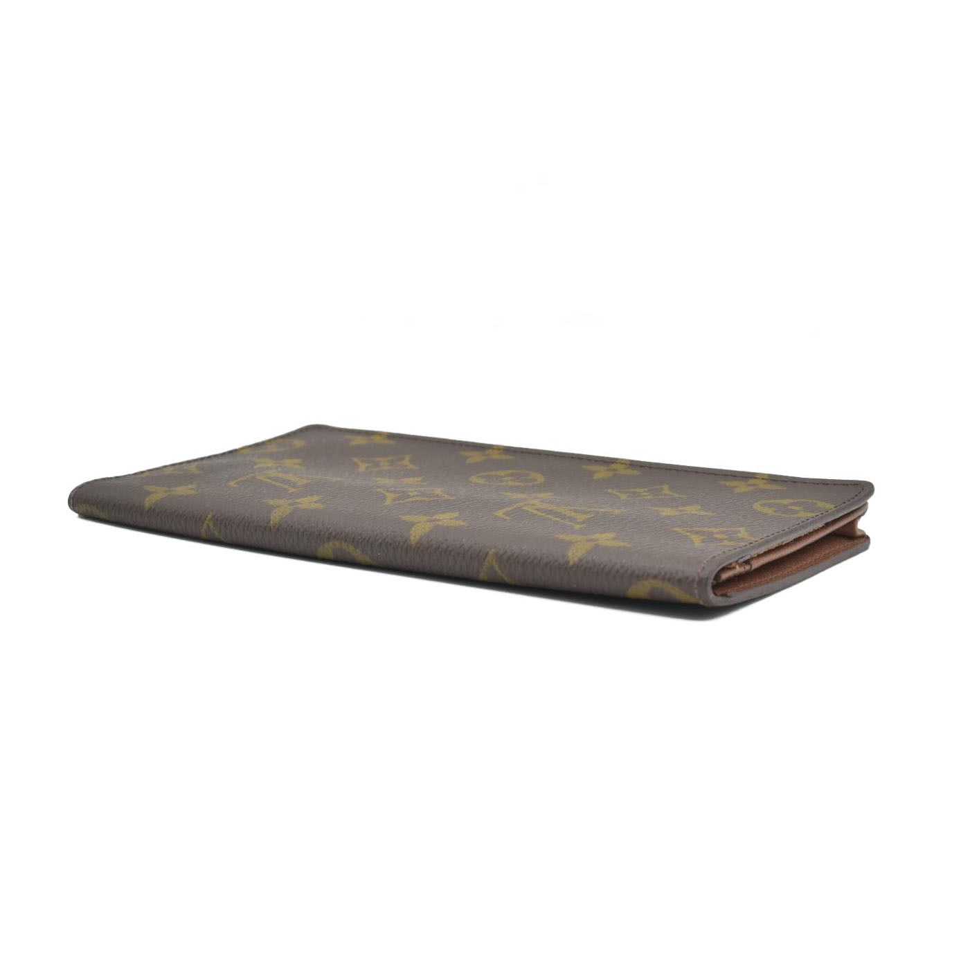 $710 1999 Louis Vuitton Monogram Porte Checkbook Holder Long Wallet MI0919