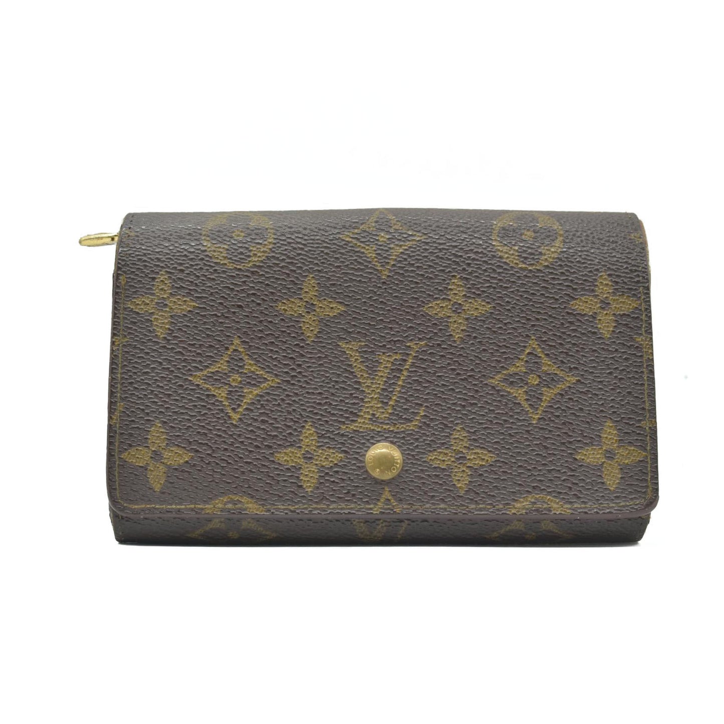 $560 1994 Louis Vuitton Monogram Porte Monnaie Billets Tresor Bifold Wallet RA0934