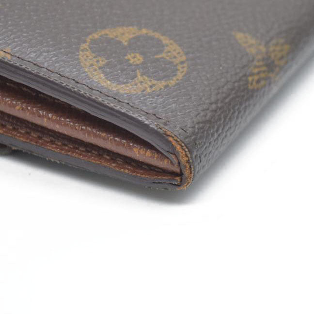 Louis Vuitton Monogram Portefeiulle Sarah Long Bifold Wallet Brown CA1141