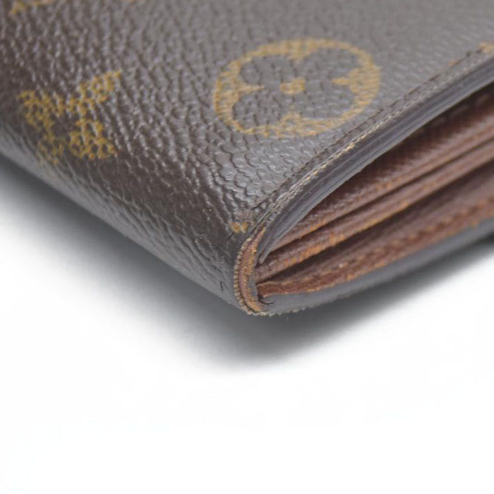 Louis Vuitton Monogram Portefeiulle Sarah Long Bifold Wallet Brown CA1141