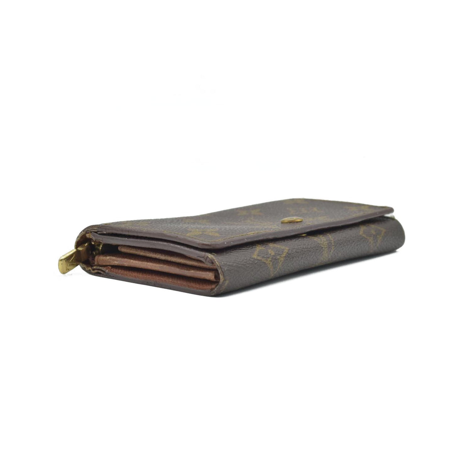 $560 1994 Louis Vuitton Monogram Porte Monnaie Billets Tresor Bifold Wallet RA0934
