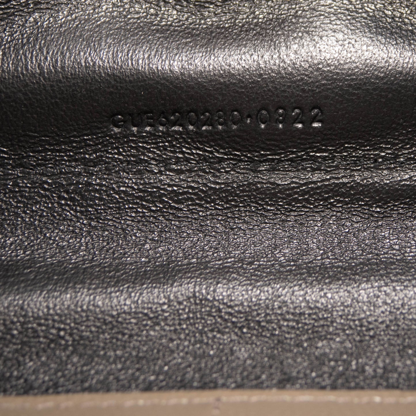 Saint Laurent Envelope Quilted Pebbled Leather Wallet on a Chain Mixed Matelasse YSL