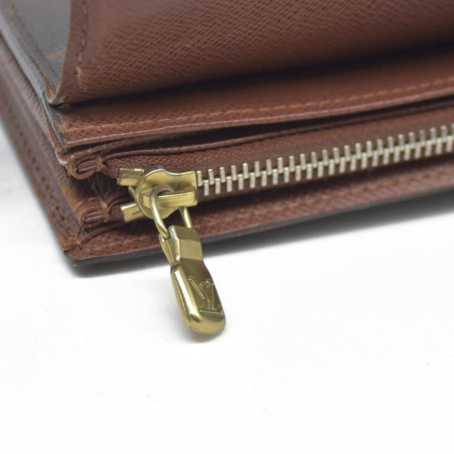 Louis Vuitton Monogram Portefeiulle Sarah Long Bifold Wallet Brown CA1141