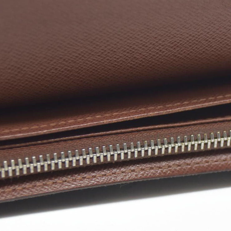 Louis Vuitton Monogram Portefeiulle Sarah Long Bifold Wallet Brown CA1141