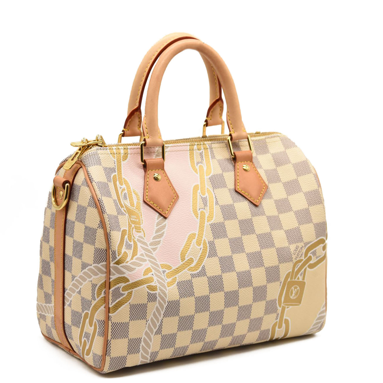 LOUIS VUITTON Damier Azur Nautical Speedy Bandouliere 25