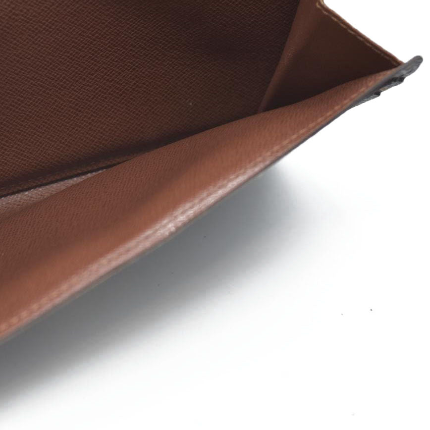 Louis Vuitton Monogram Portefeiulle Sarah Long Bifold Wallet Brown CA1141