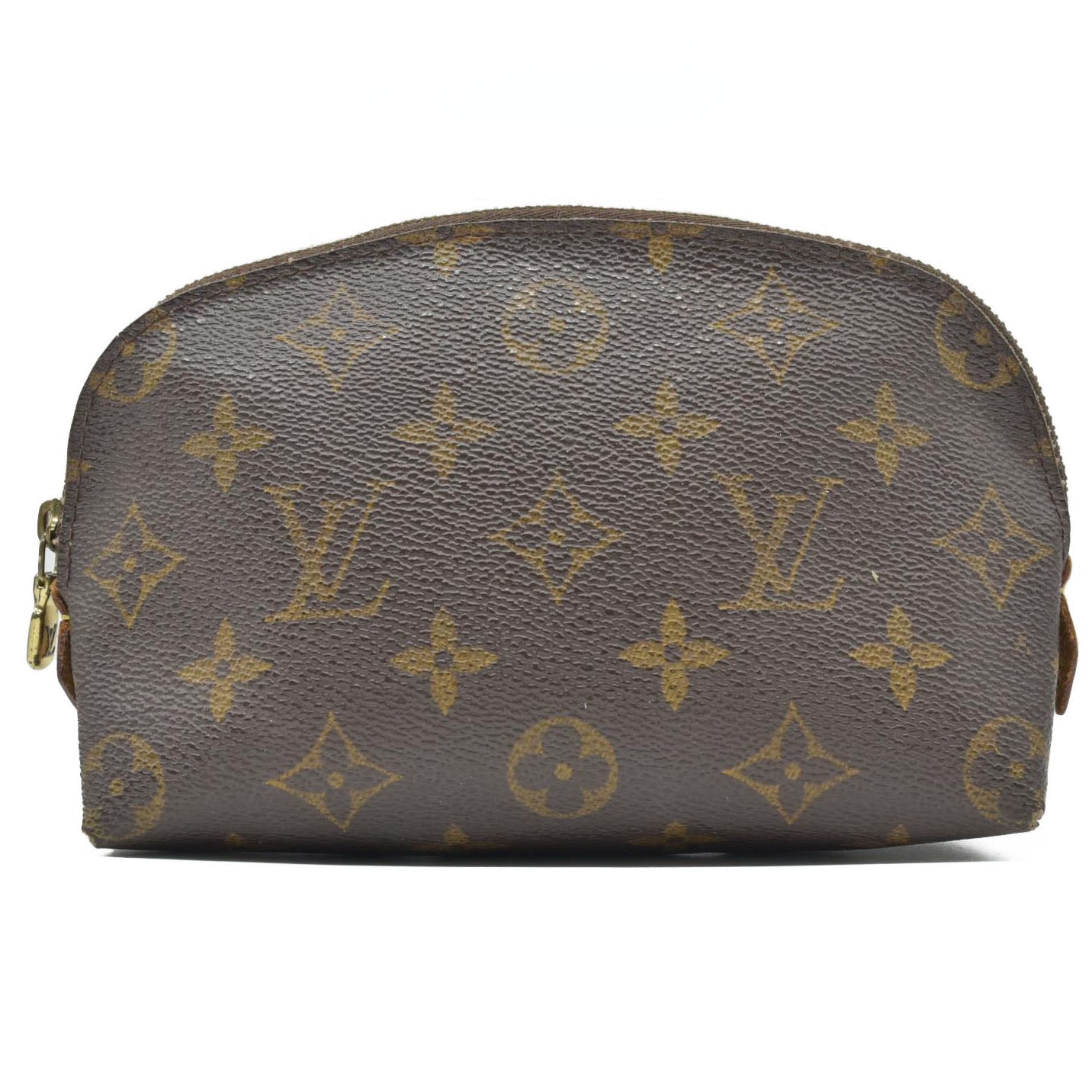 Louis Vuitton Monogram Pochette Cosmetics Pouch Brown CA0052