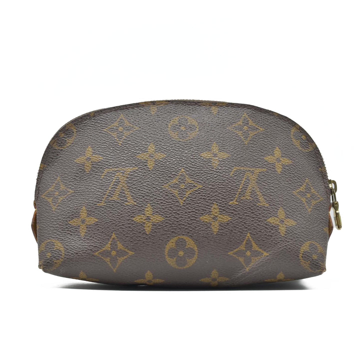 Louis Vuitton Monogram Pochette Cosmetics Pouch Brown CA0052
