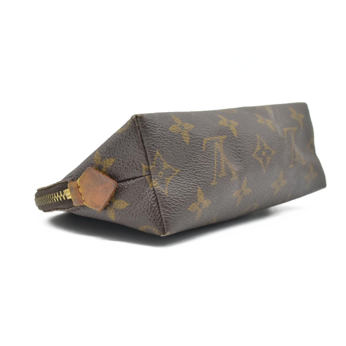 Louis Vuitton Monogram Pochette Cosmetics Pouch Brown CA0052