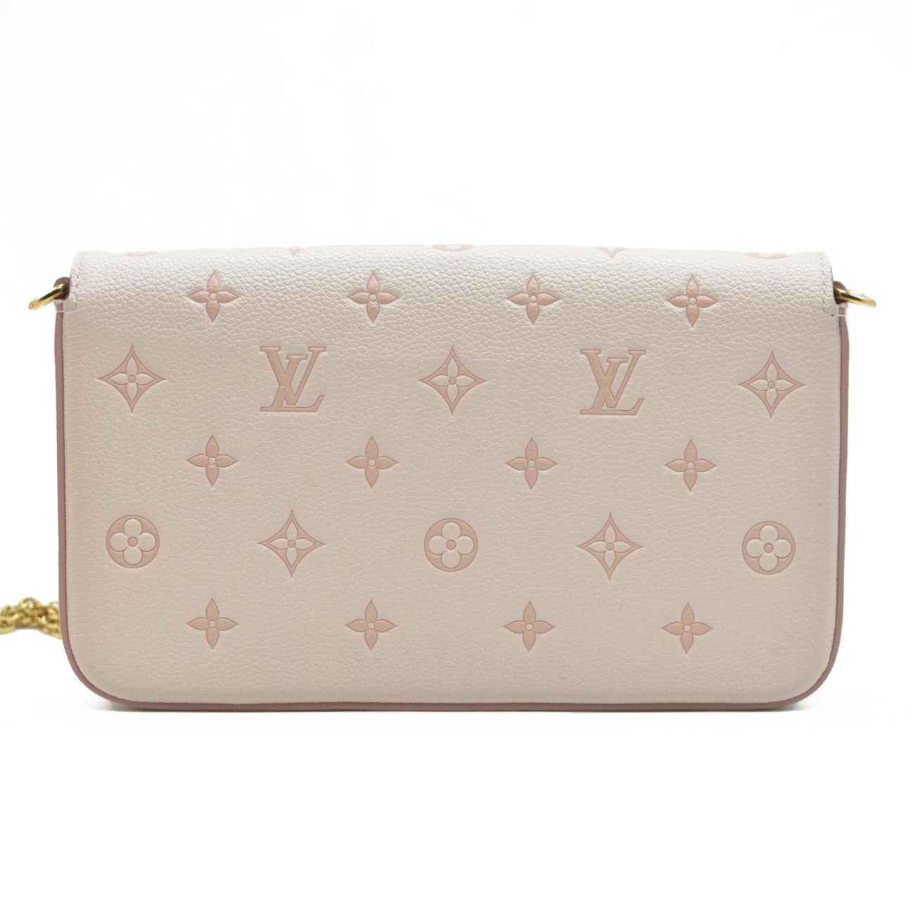 $1990 Louis Vuitton House's signature Monogram Pochette Félicie Bicolor Eden