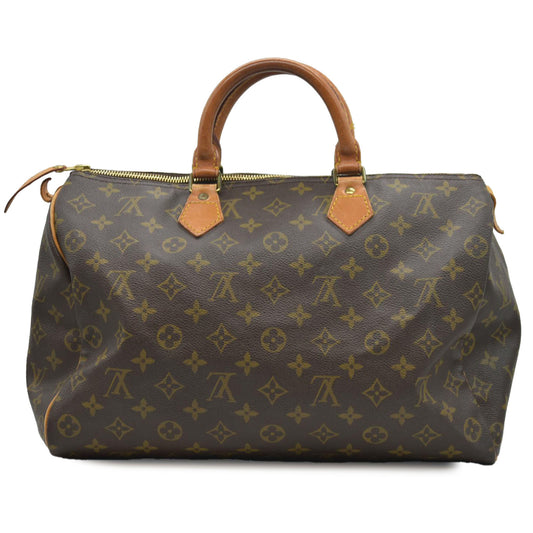 AUCTION $1750 Louis Vuitton  Monogram Speedy 35 MB852