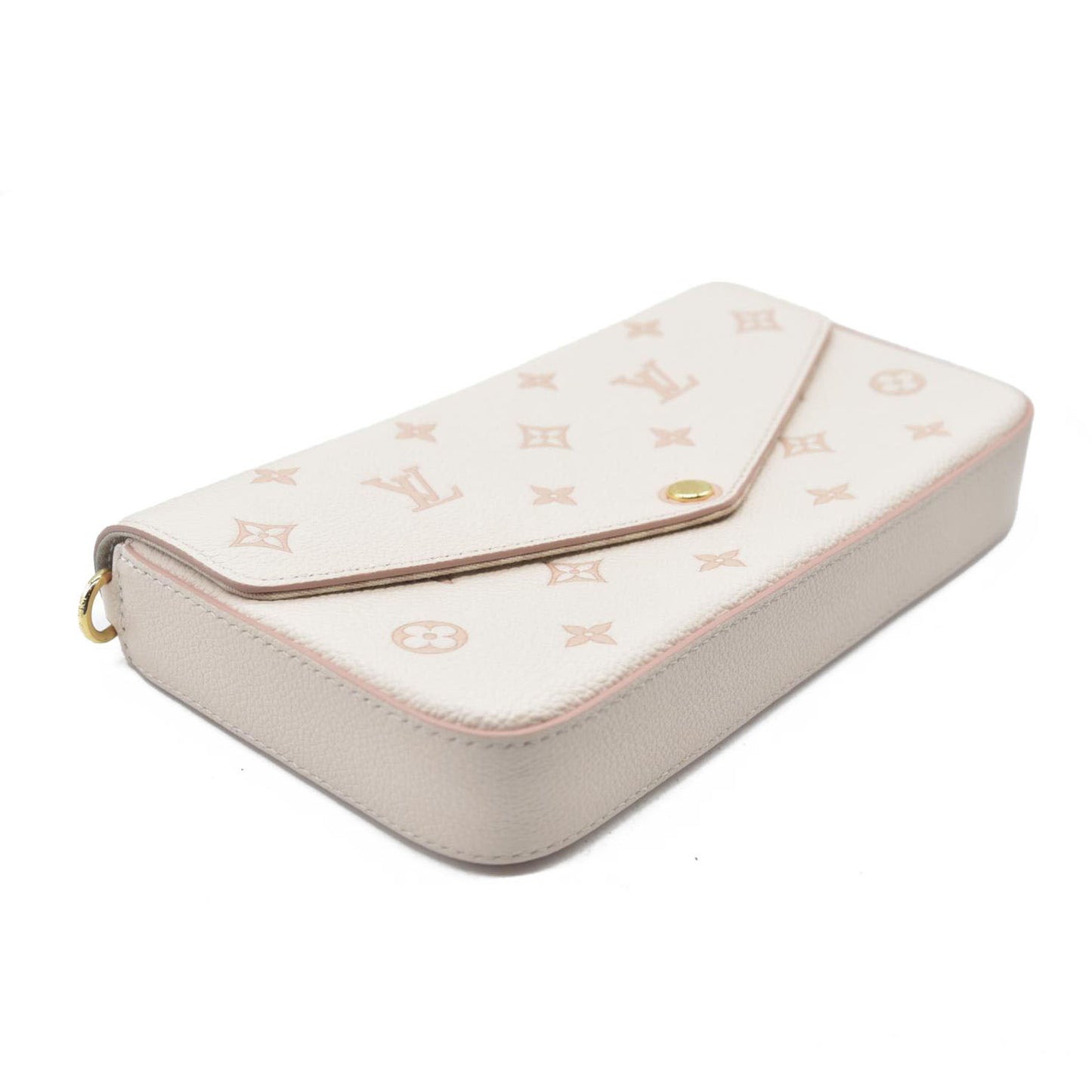 $1990 Louis Vuitton House's signature Monogram Pochette Félicie Bicolor Eden