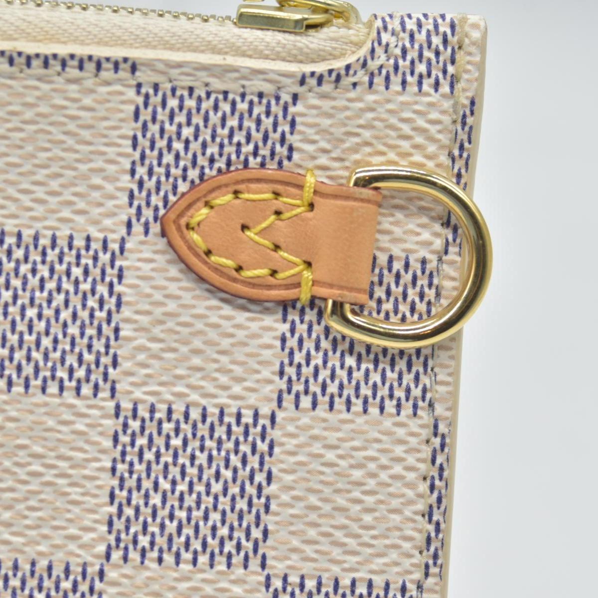 $600 Louis Vuitton Damier Azur Neverfull GM MM Tote Pochette FL2114