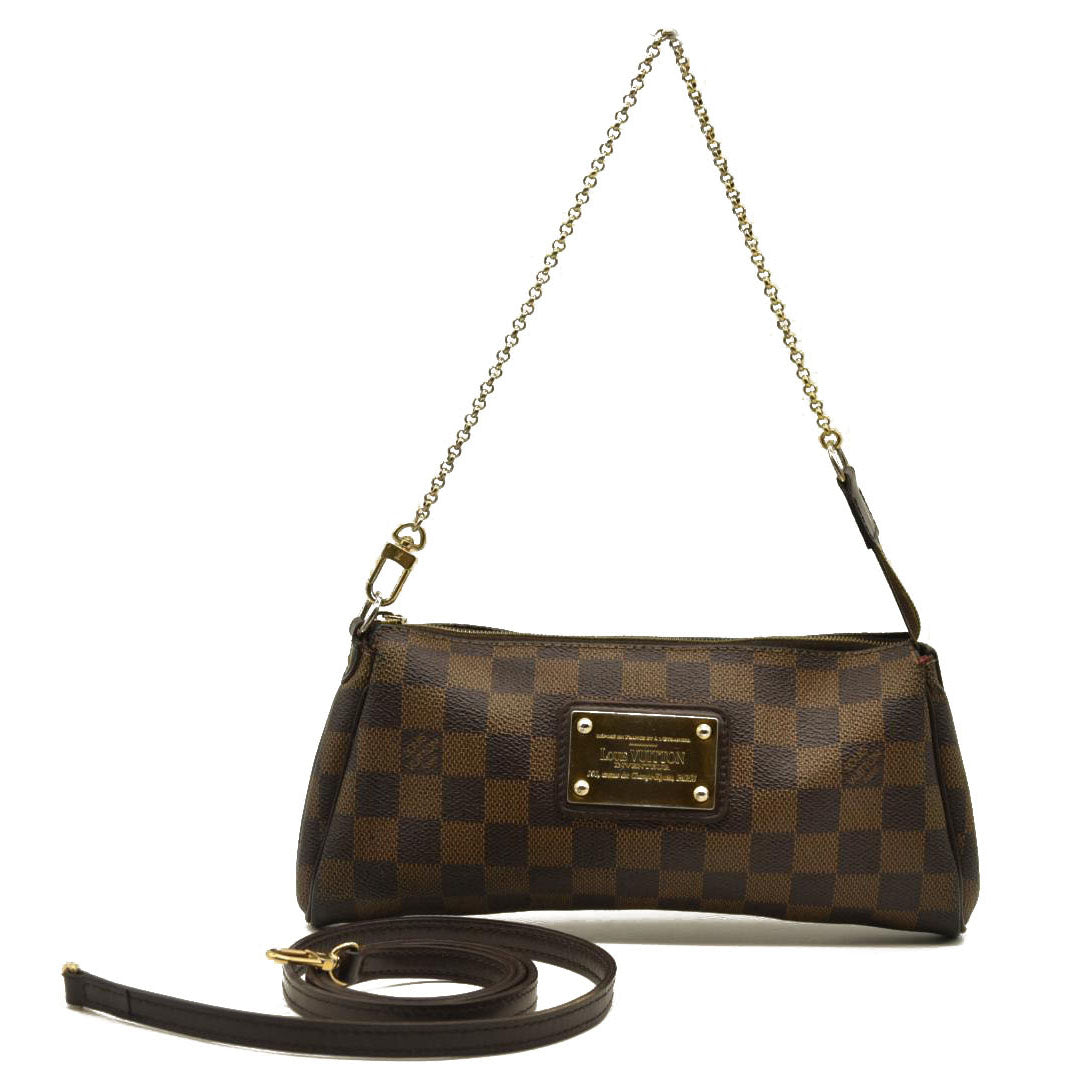 Louis Vuitton  Damier Ebene Eva Clutch DU1150