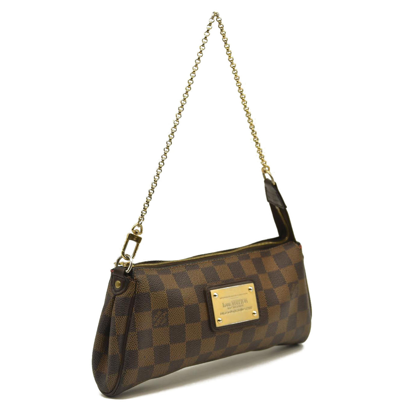 Louis Vuitton  Damier Ebene Eva Clutch DU1150