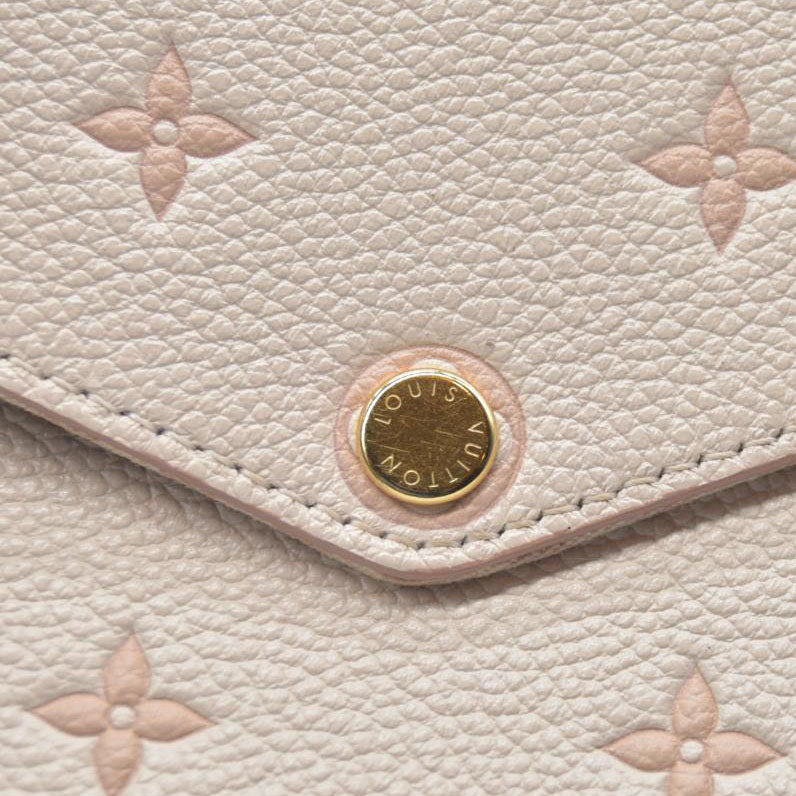 $1990 Louis Vuitton House's signature Monogram Pochette Félicie Bicolor Eden