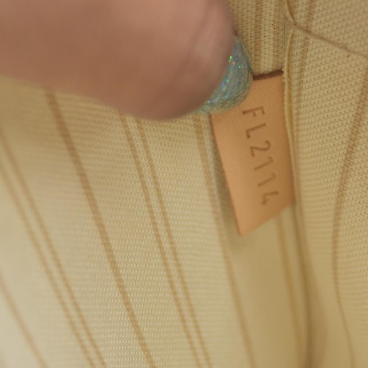 $600 Louis Vuitton Damier Azur Neverfull GM MM Tote Pochette FL2114