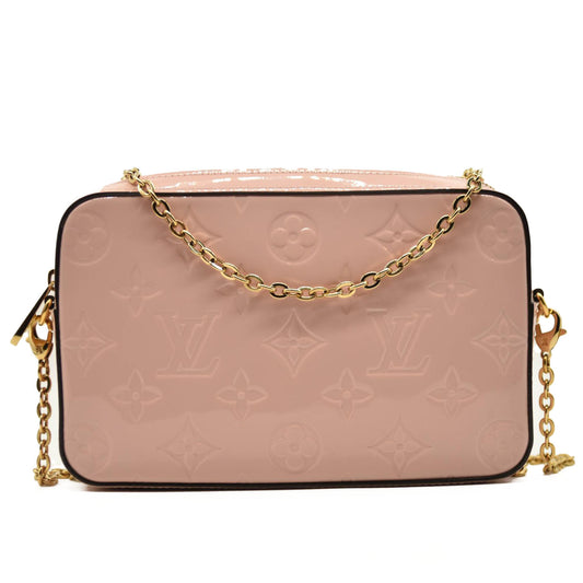 LOUIS VUITTON Vernis Camera Pouch Rose Ballerine TS1148