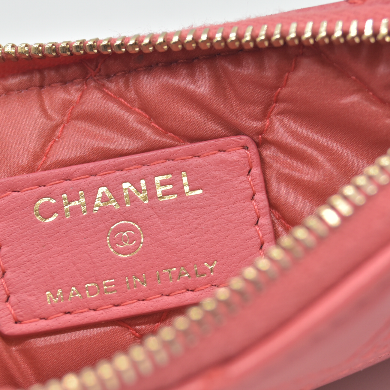 $950 2018 Coco Mark double stitched Matelassé fringed clutch bag by Chanel
