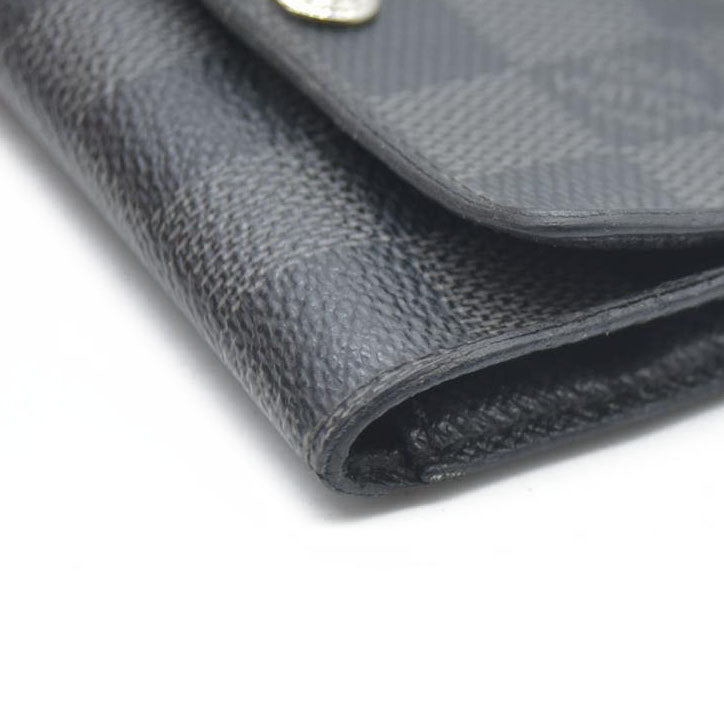 Louis Vuitton Damier Graphite Multicles 6 Ring Key Case Black CT0194