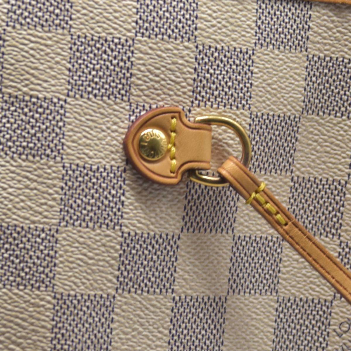 $2240 LOUIS VUITTON Damier Azur Neverfull GM FL2114