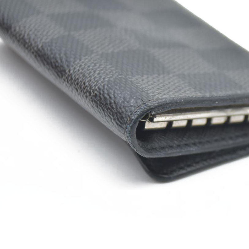 Louis Vuitton Damier Graphite Multicles 6 Ring Key Case Black CT0194