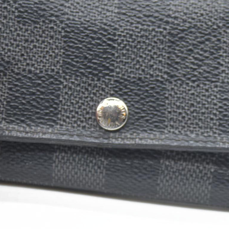 Louis Vuitton Damier Graphite Multicles 6 Ring Key Case Black CT0194