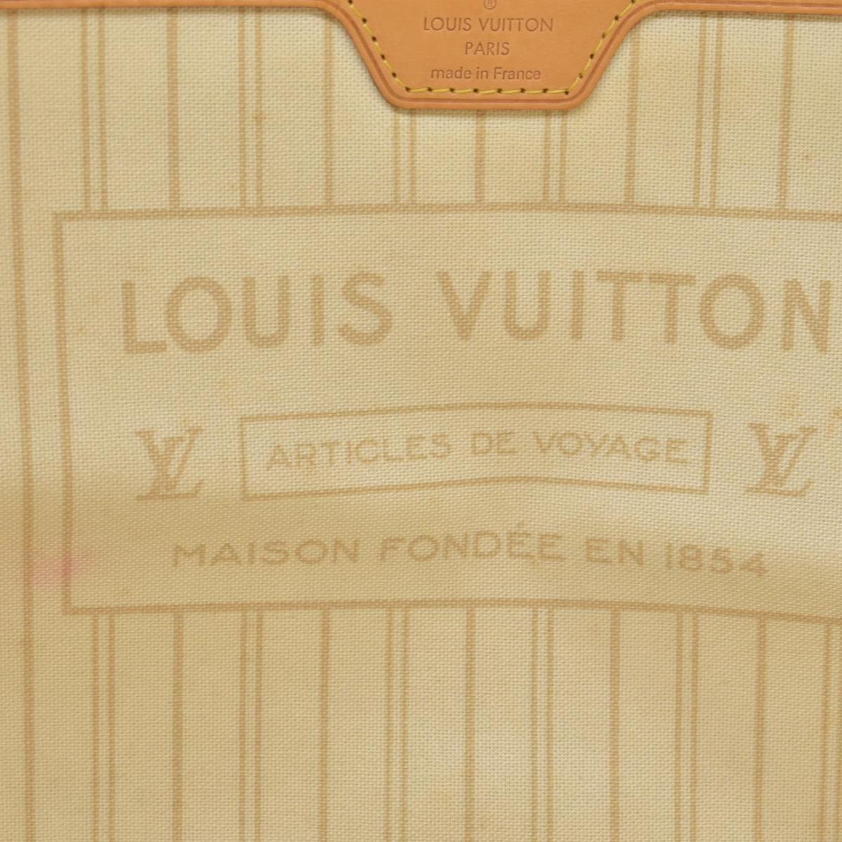 $2240 LOUIS VUITTON Damier Azur Neverfull GM FL2114