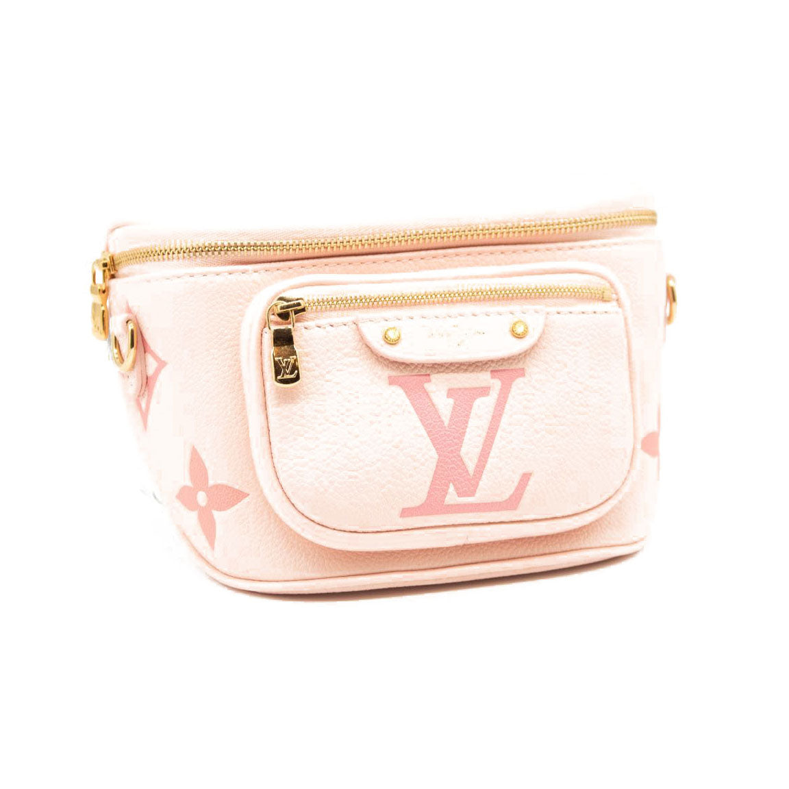 NEW Louis Vuitton Mini Bumbag Leather Pink Giant Embossed