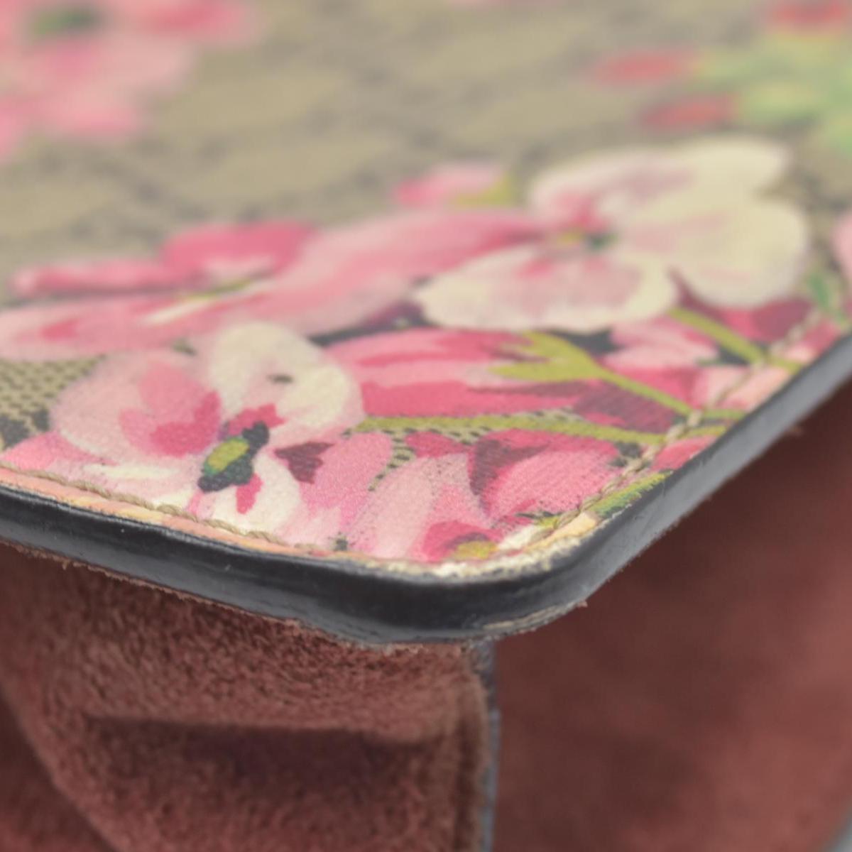 $2600 Gucci GG Supreme Monogram Blooms Mini Dionysus Shoulder Bag Beige Multicolor Dry Rose